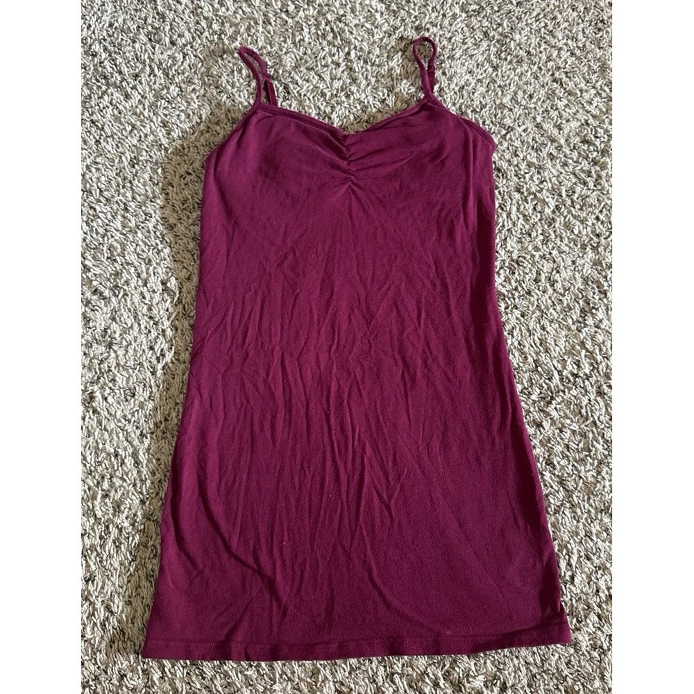 SO Women's Maroon Perfect Tunic Cami Fitted Padded Size Medium - Picture 1 of 10